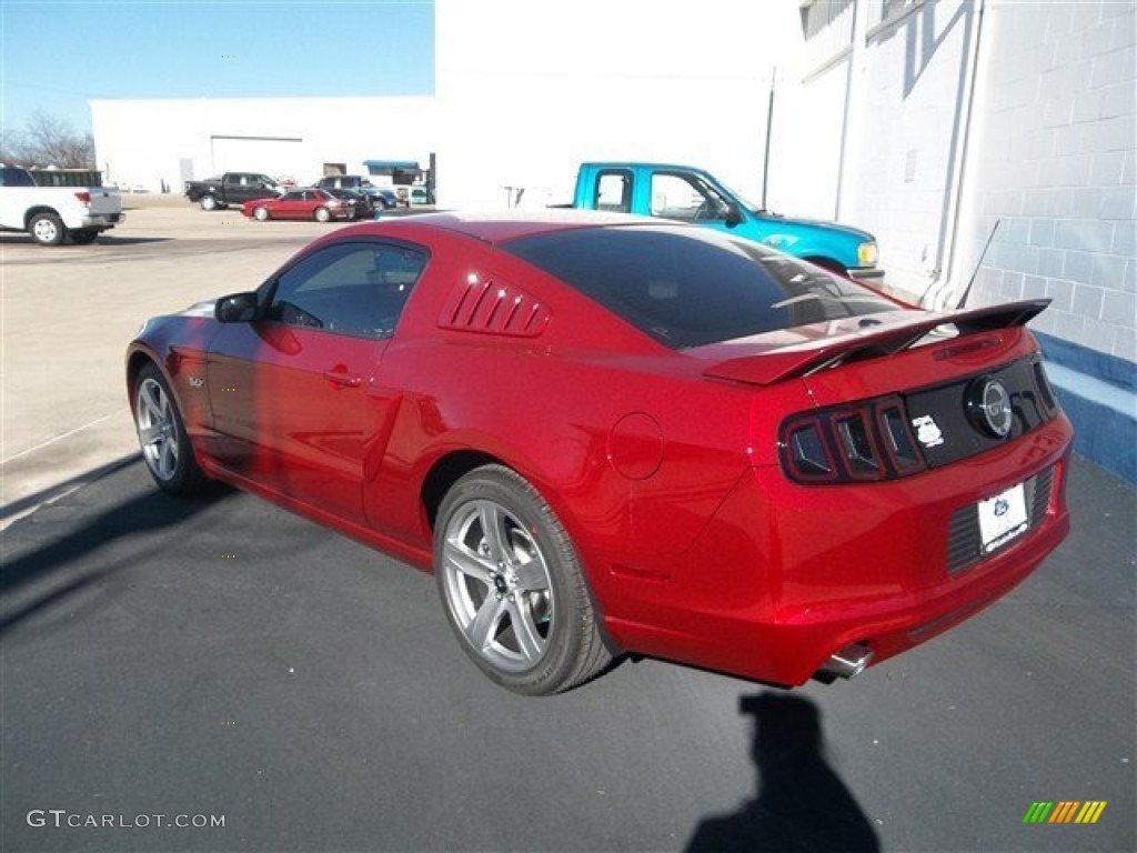 2013 Mustang GT Premium Coupe - Red Candy Metallic / Charcoal Black photo #4