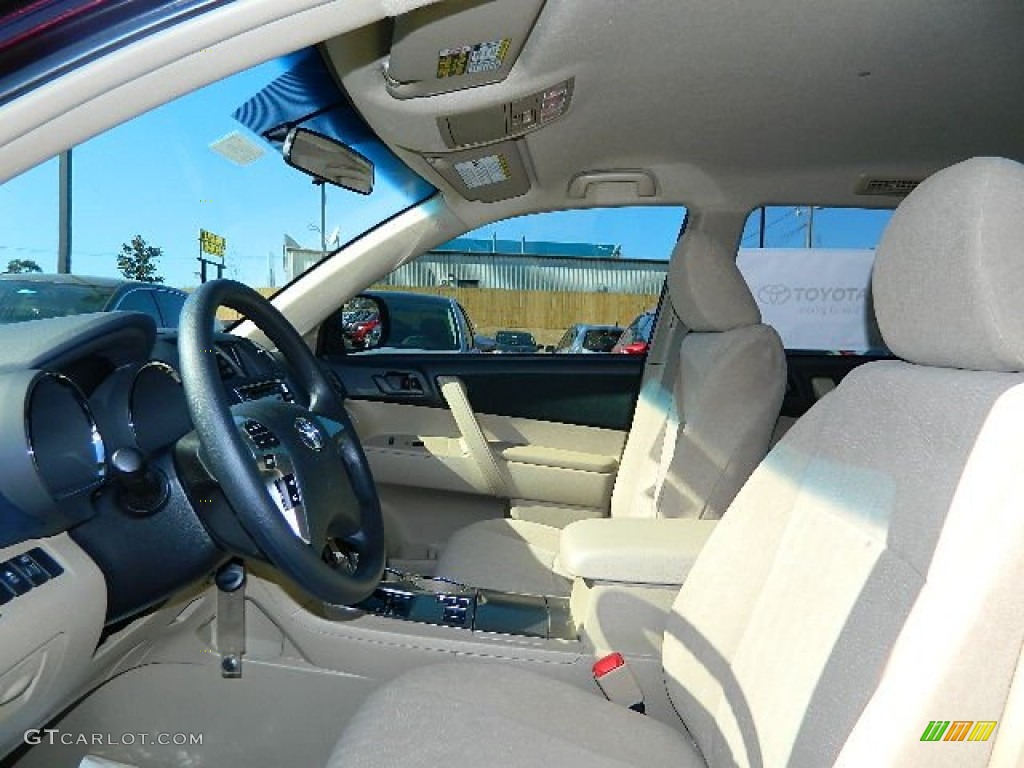 2013 Highlander V6 - Sizzling Crimson Mica / Sand Beige photo #12