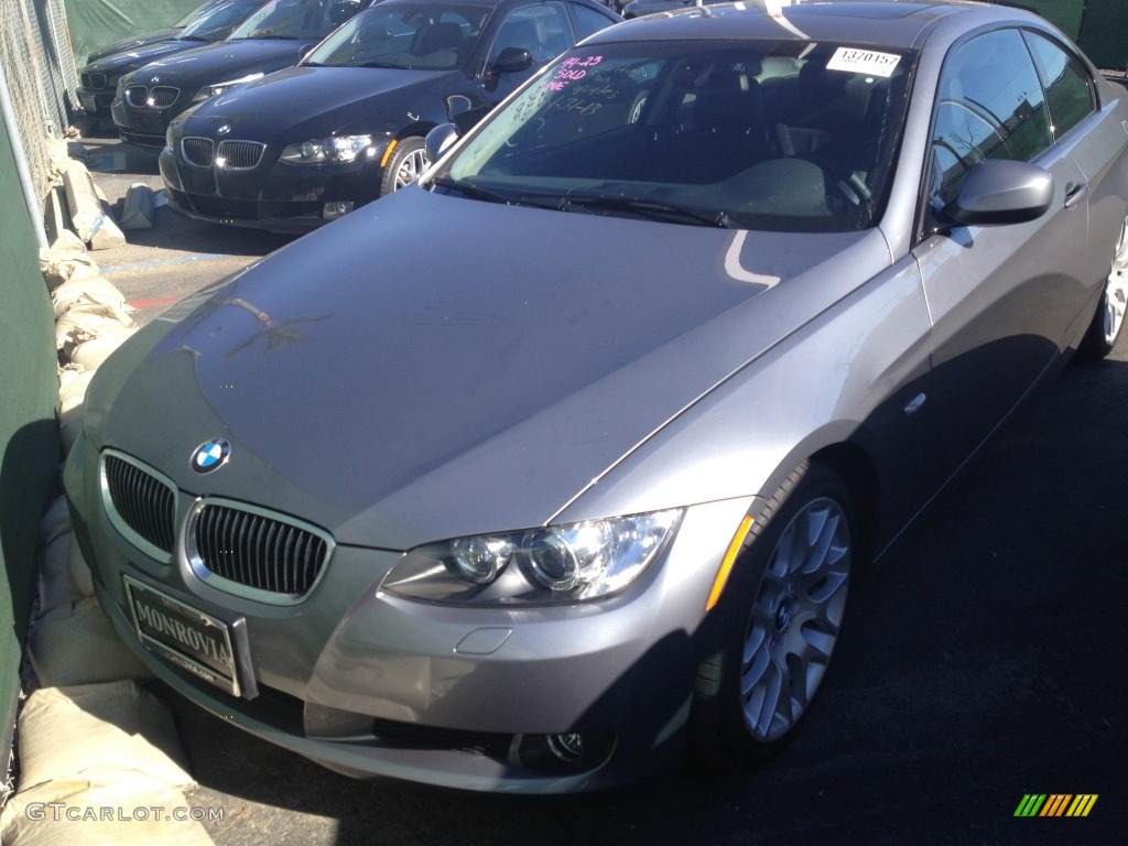 2010 3 Series 328i Coupe - Space Gray Metallic / Black photo #1