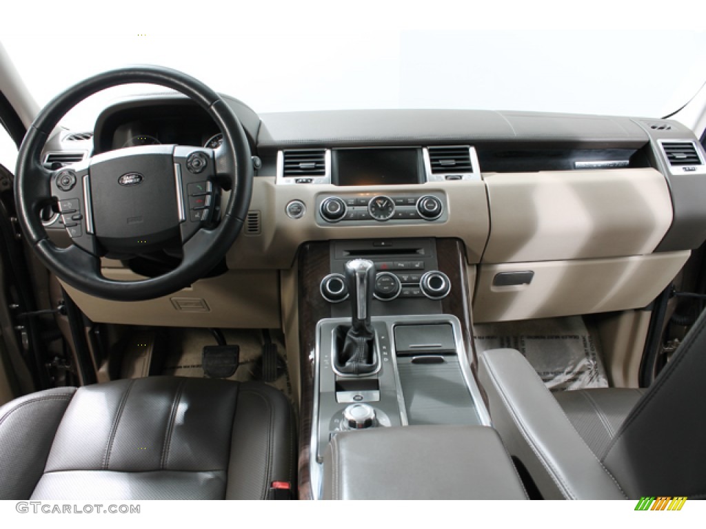 2010 Land Rover Range Rover Sport Supercharged Premium Arabica/Arabica Stitching Dashboard Photo #76743767