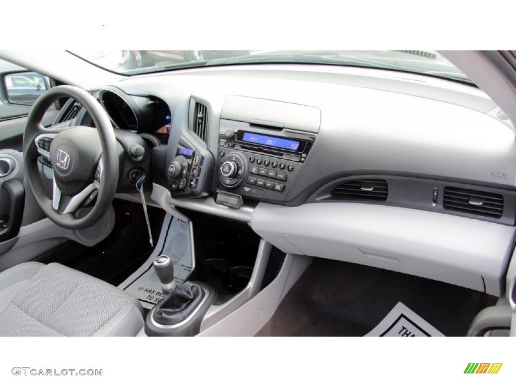 2011 Honda CR-Z Sport Hybrid Gray Fabric Dashboard Photo #76744379