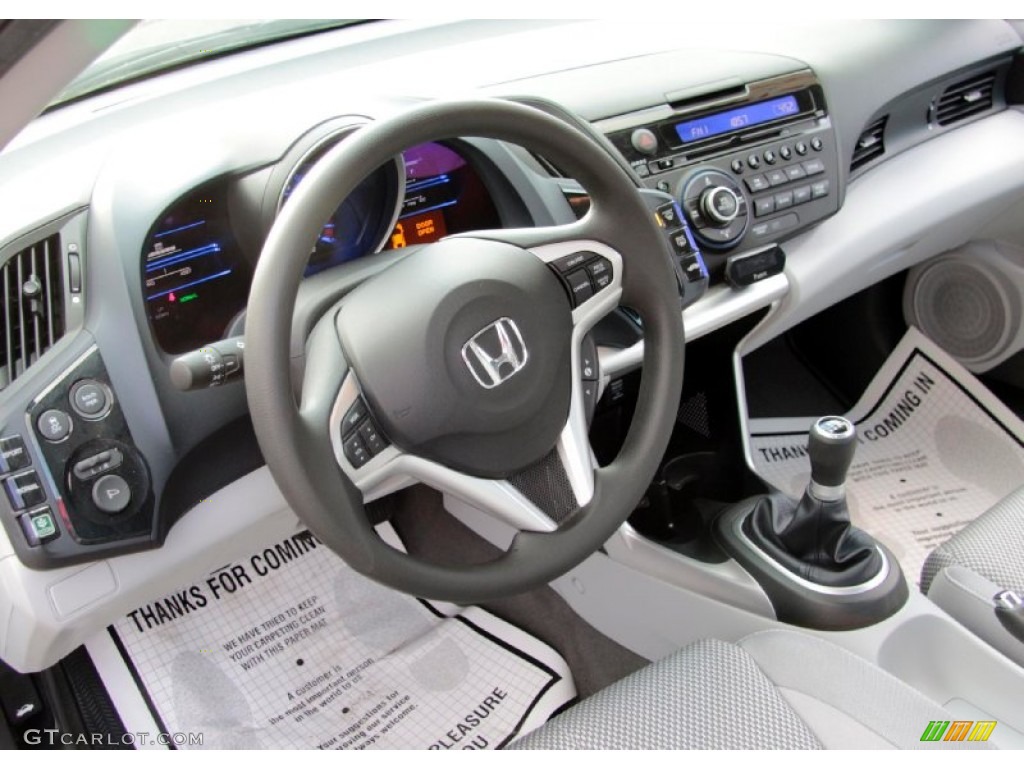 2011 Honda CR-Z Sport Hybrid Gray Fabric Dashboard Photo #76744397