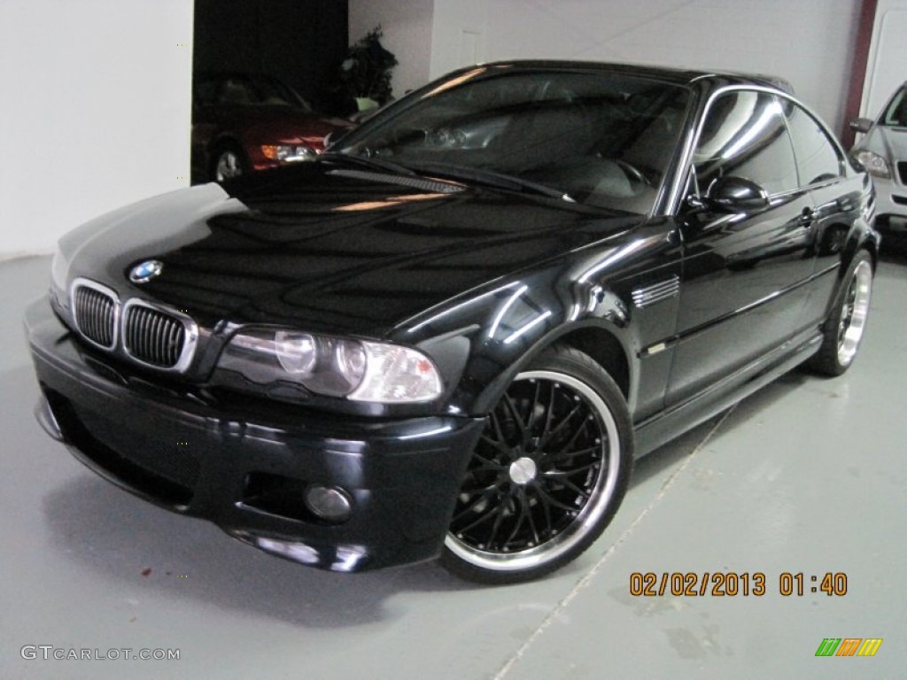2001 M3 Coupe - Carbon Black Metallic / Black photo #1