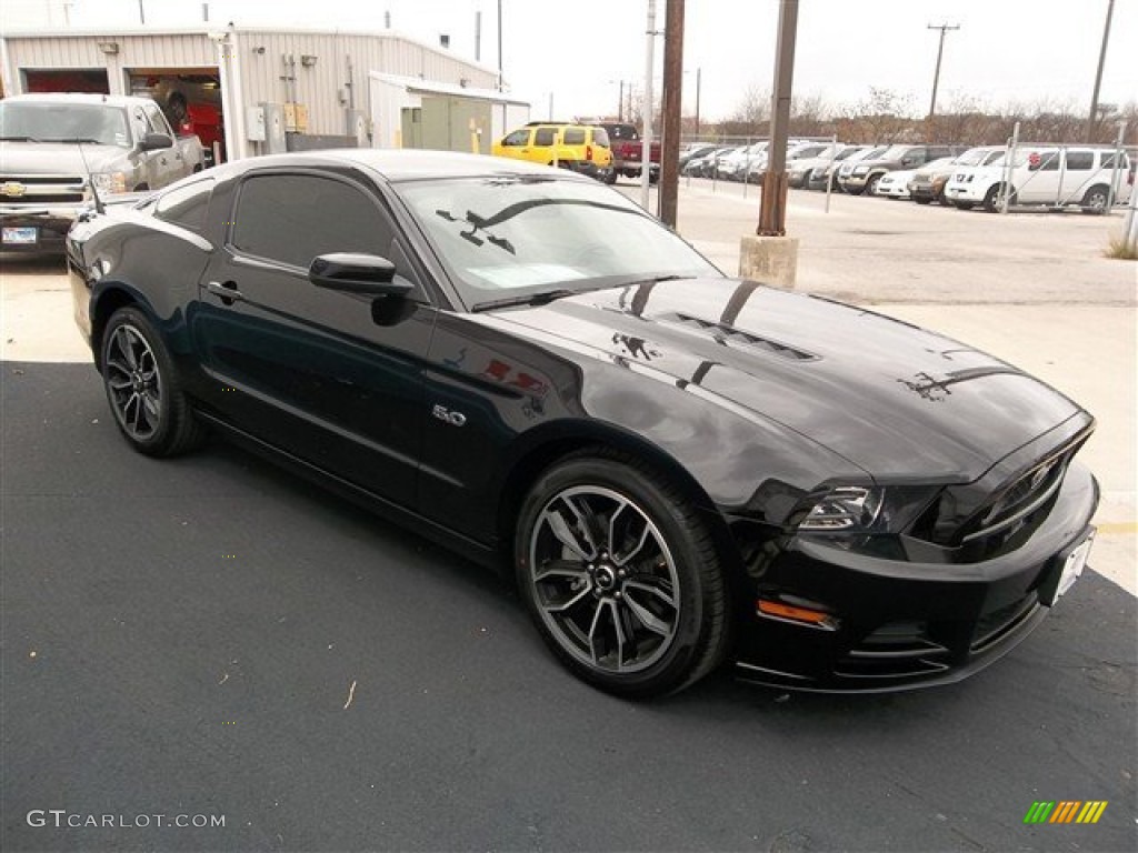 2013 Mustang GT Premium Coupe - Black / Charcoal Black photo #8
