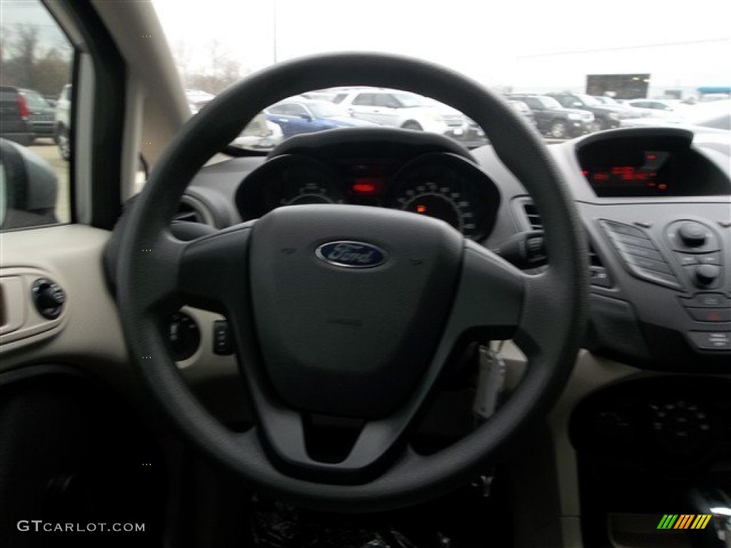 2013 Fiesta S Sedan - Ingot Silver / Charcoal Black/Light Stone photo #13