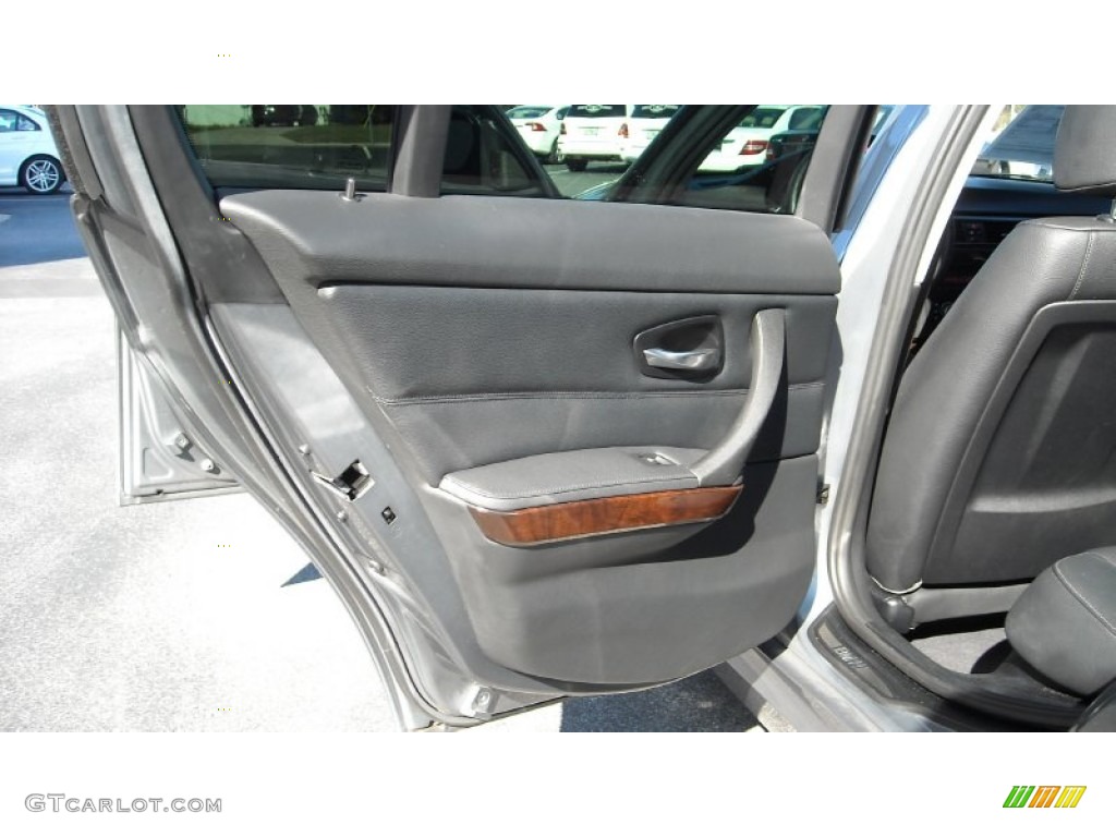2011 BMW 3 Series 328i Sedan Black Door Panel Photo #76746875