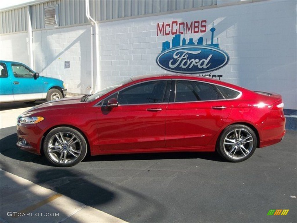 2013 Fusion Titanium - Ruby Red Metallic / Charcoal Black photo #3