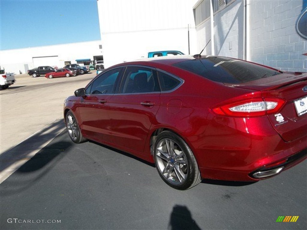 2013 Fusion Titanium - Ruby Red Metallic / Charcoal Black photo #4