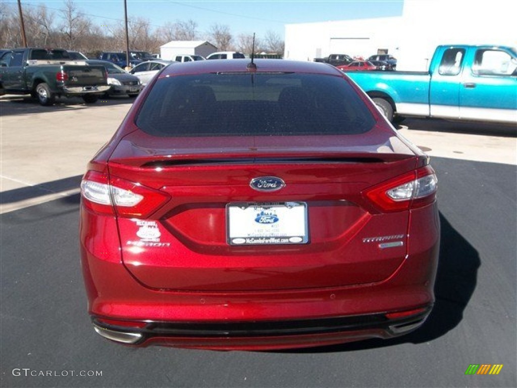 2013 Fusion Titanium - Ruby Red Metallic / Charcoal Black photo #5