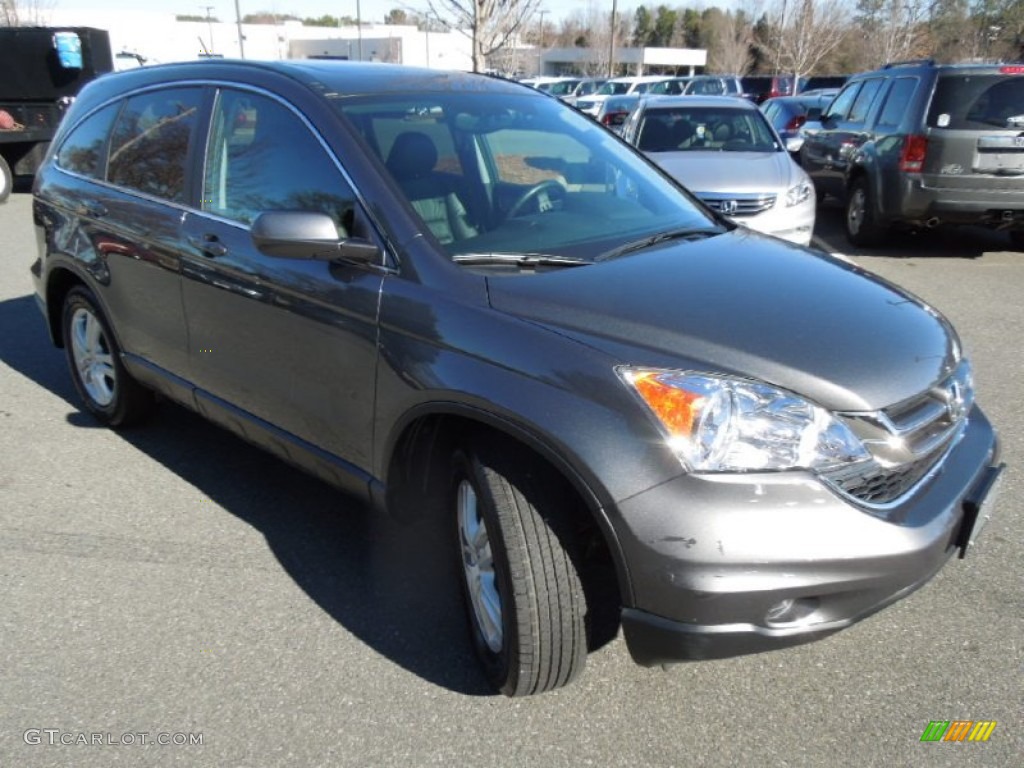 2011 CR-V EX-L 4WD - Polished Metal Metallic / Black photo #2