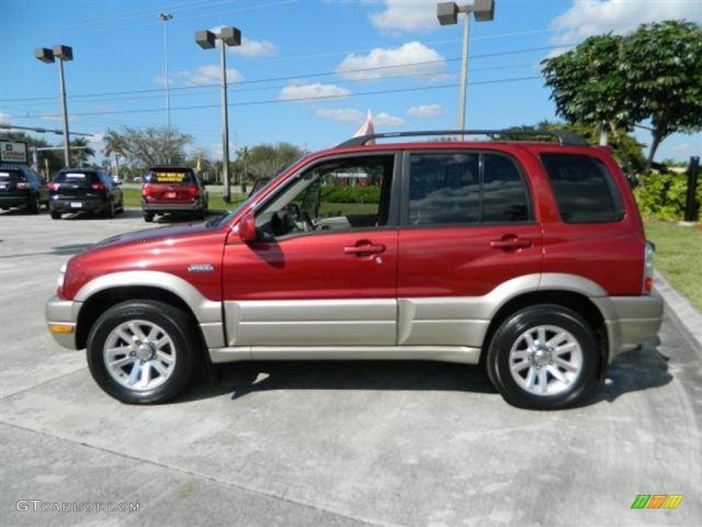 2004 Grand Vitara EX 4WD - Racy Red / Gray photo #6