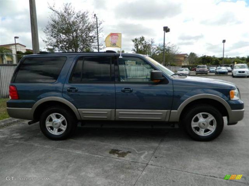 2003 Expedition Eddie Bauer - True Blue Metallic / Medium Parchment photo #2