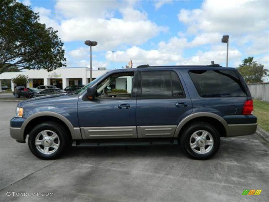 2003 Expedition Eddie Bauer - True Blue Metallic / Medium Parchment photo #6