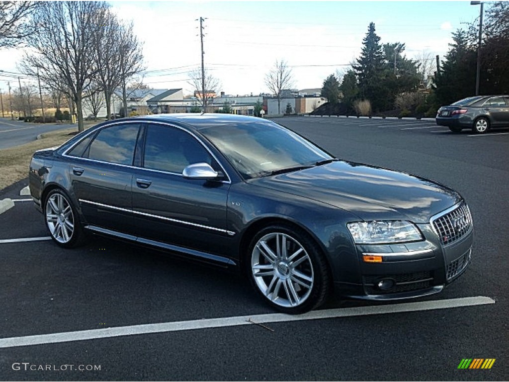 Daytona Gray Pearl Effect 2007 Audi S8 5.2 quattro Exterior Photo #76749203
