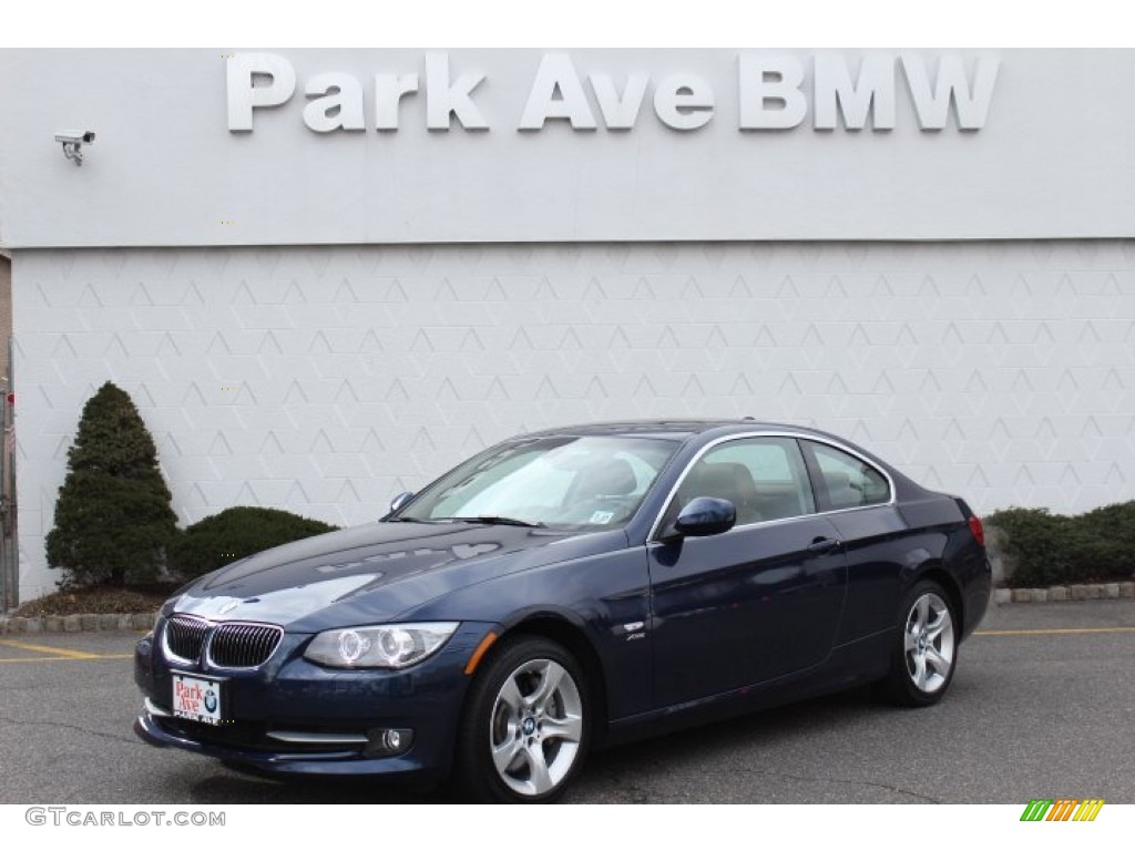 2012 3 Series 335i xDrive Coupe - Deep Sea Blue Metallic / Saddle Brown photo #1