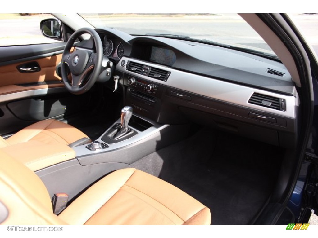 2012 BMW 3 Series 335i xDrive Coupe Saddle Brown Dashboard Photo #76749710