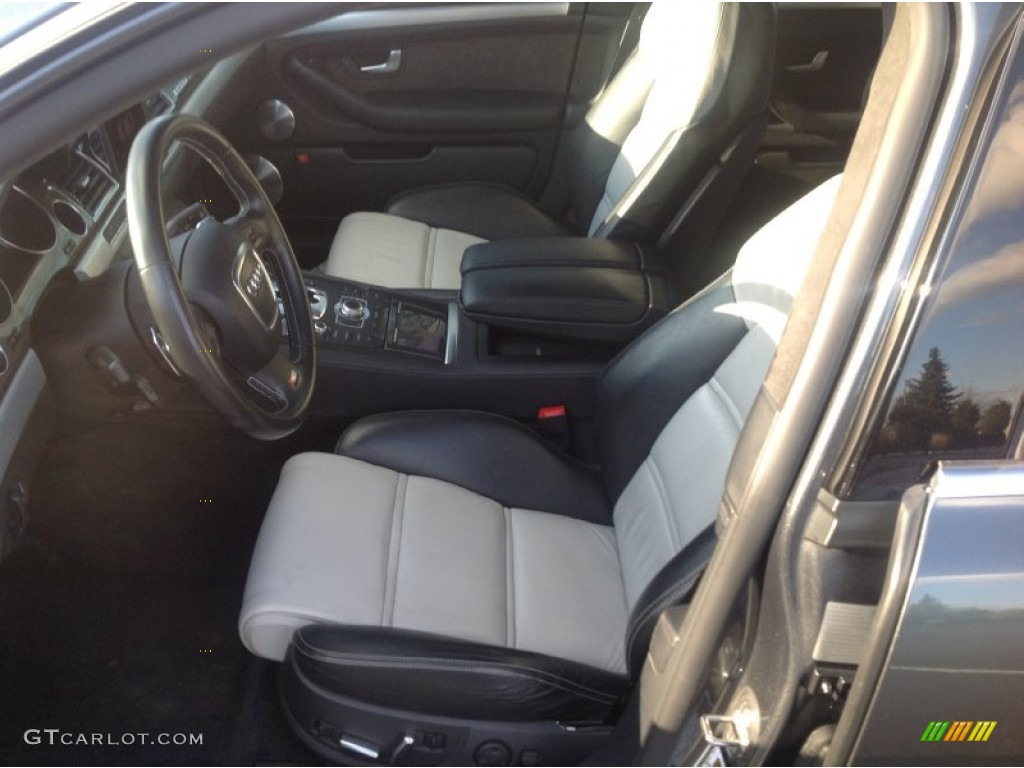Silver/Black Interior 2007 Audi S8 5.2 quattro Photo #76749728