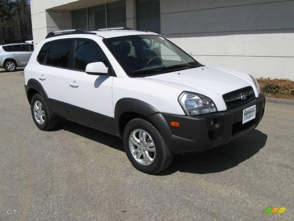 2008 Tucson Limited 4WD - Nordic White / Gray photo #1