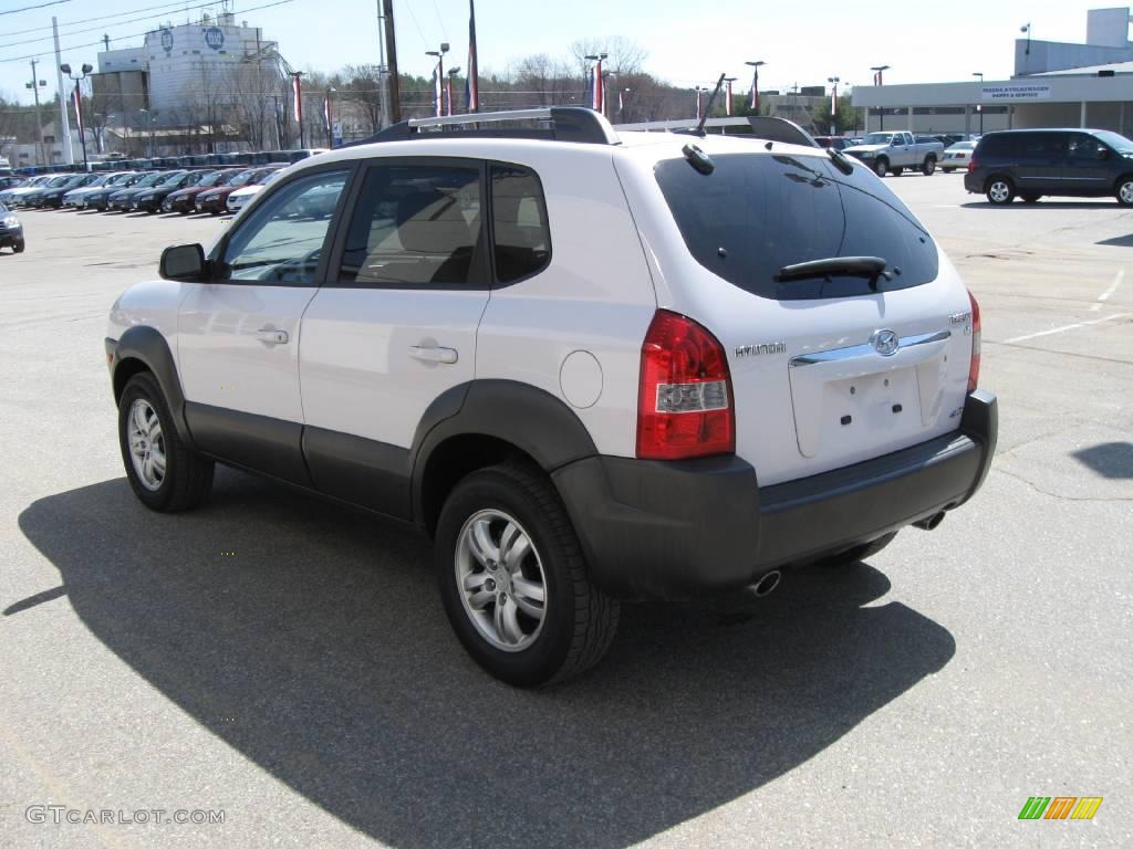 2008 Tucson Limited 4WD - Nordic White / Gray photo #3