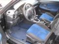 2006 Subaru Impreza Anthracite Black/Blue Alcantara Interior Interior Photo
