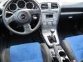 2006 Subaru Impreza Anthracite Black/Blue Alcantara Interior Dashboard Photo