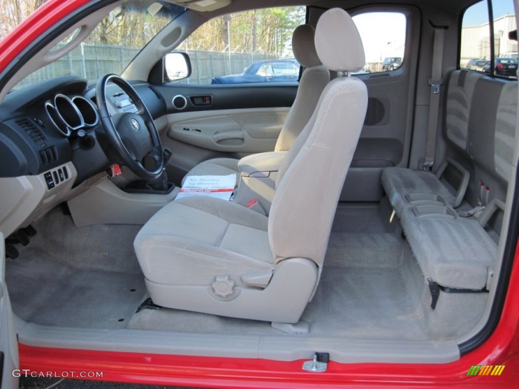 Graphite Gray Interior 2005 Toyota Tacoma Access Cab 4x4 Photo #76751180