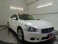 2010 Winter Frost White Nissan Maxima 3.5 SV Premium  photo #1