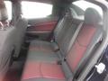 2012 Dodge Avenger Black/Red Interior Rear Seat Photo