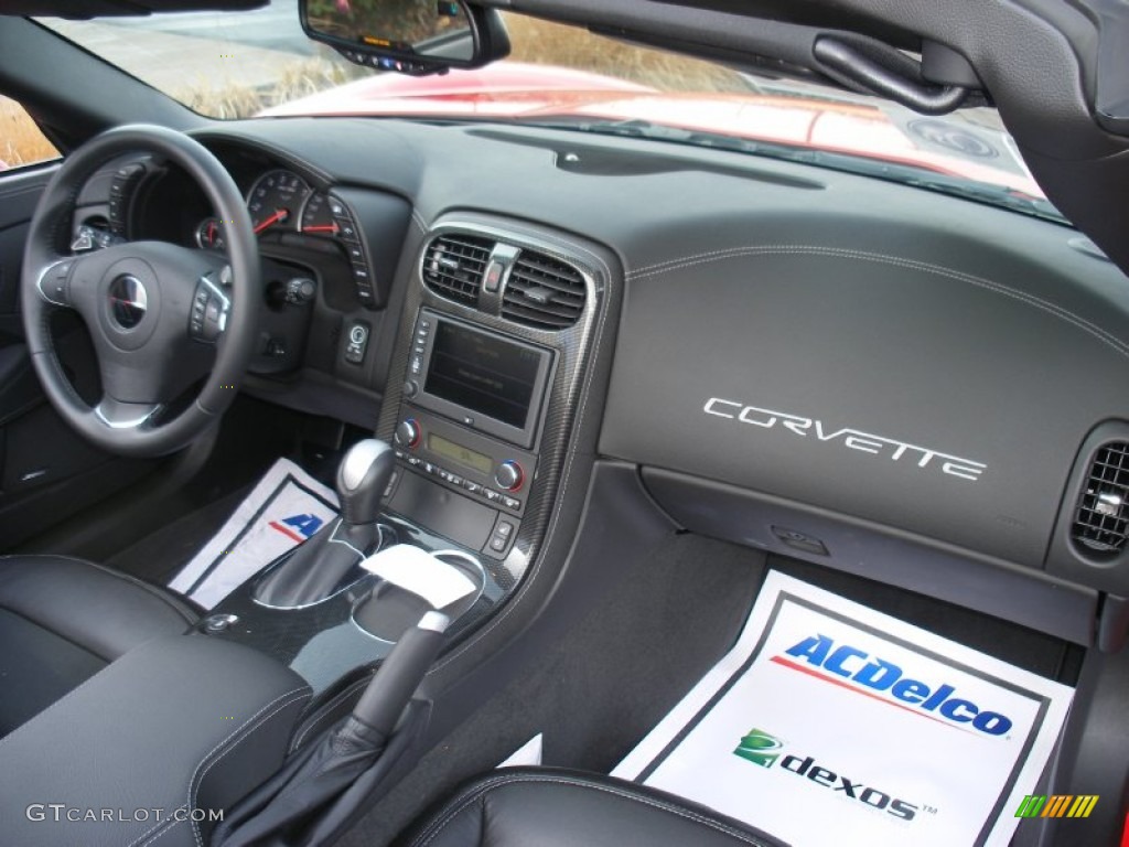 2012 Chevrolet Corvette Grand Sport Convertible Ebony Dashboard Photo #76751934