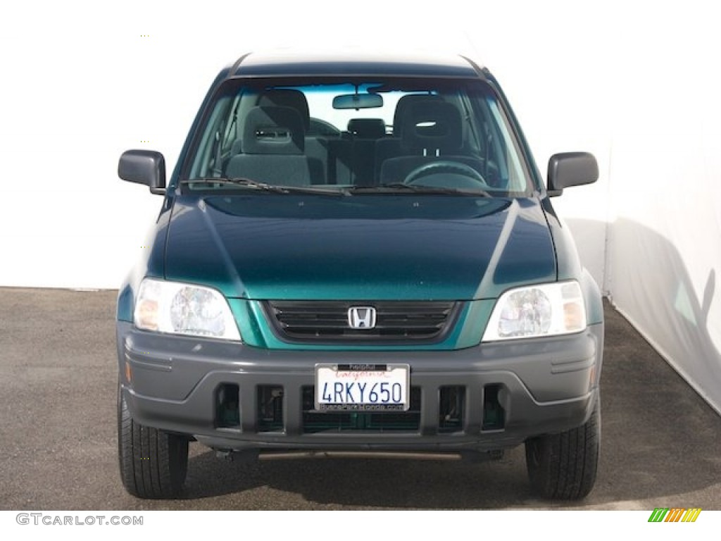 2001 CR-V LX - Clover Green Pearl / Dark Gray photo #7