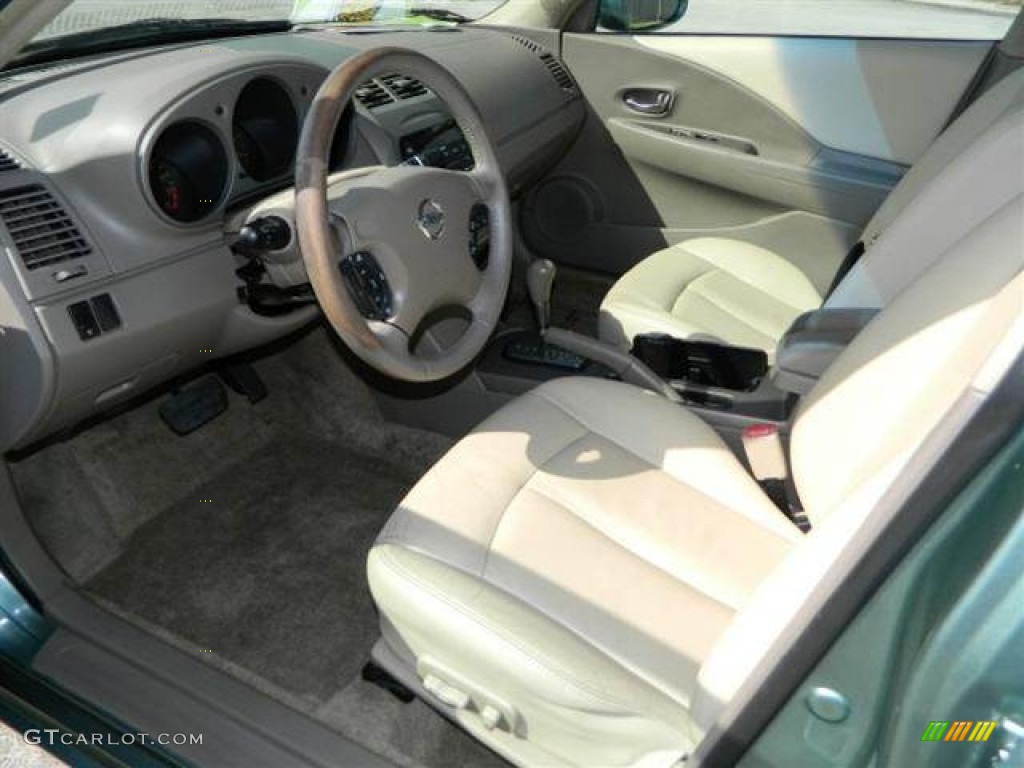 2002 Altima 3.5 SE - Seascape Light Blue / Blond Beige photo #12