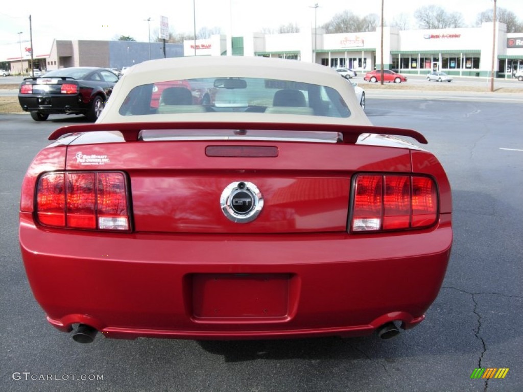2009 Dark Candy Apple Red Ford Mustang GT Premium Convertible 76740697 Photo 6