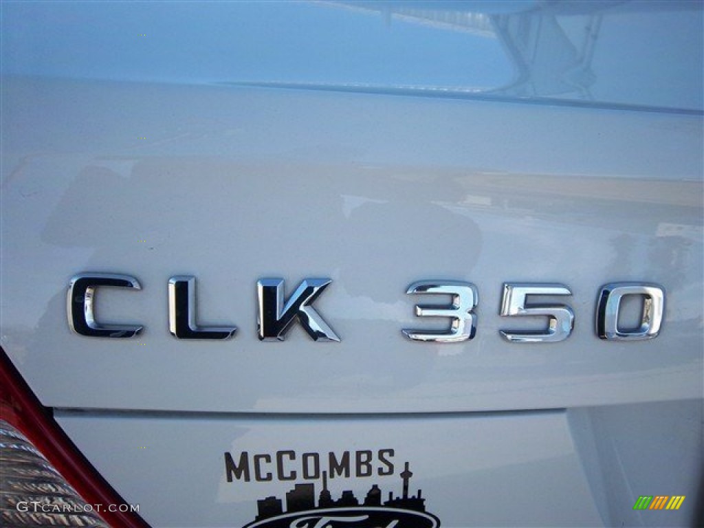 2009 CLK 350 Coupe - Arctic White / Black photo #18