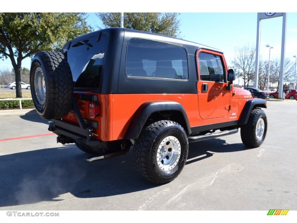 2006 Wrangler Unlimited Rubicon 4x4 - Impact Orange / Dark Slate Gray photo #5