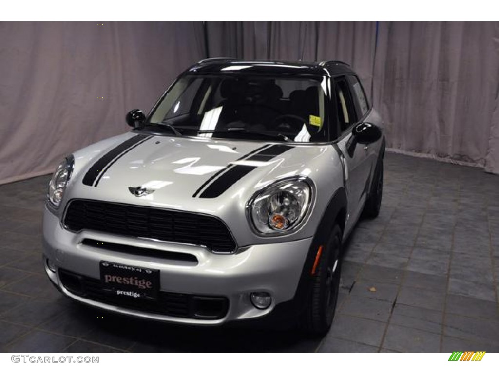 2013 Cooper S Countryman ALL4 AWD - Crystal Silver Metallic / Carbon Black photo #1