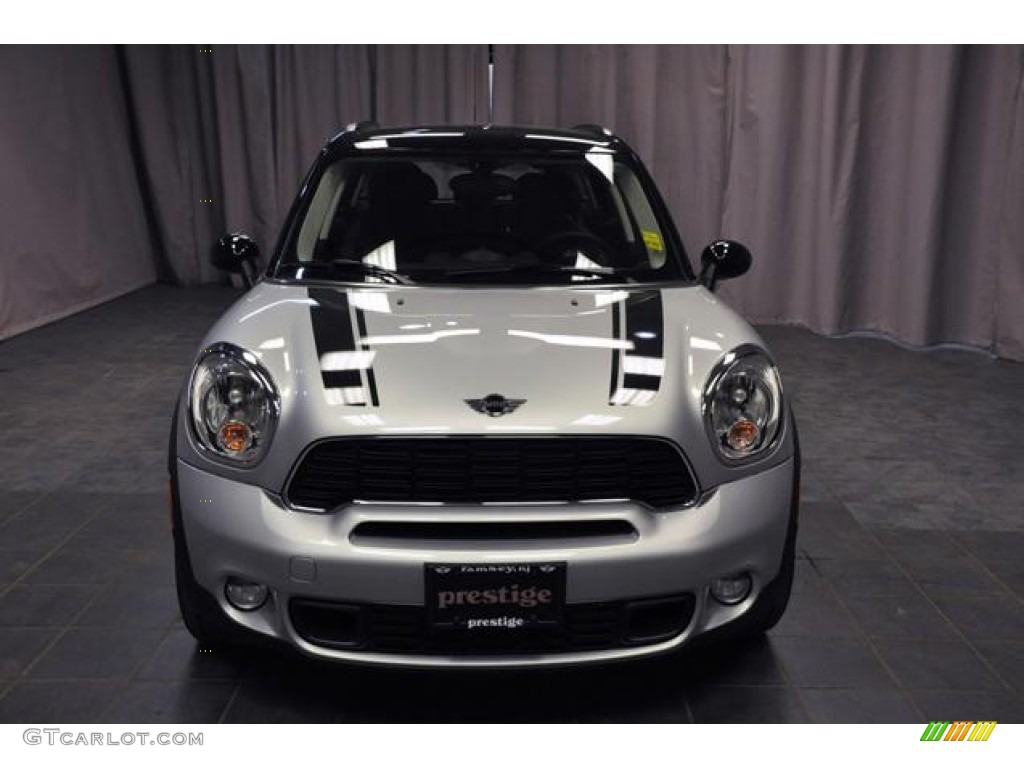 2013 Cooper S Countryman ALL4 AWD - Crystal Silver Metallic / Carbon Black photo #3