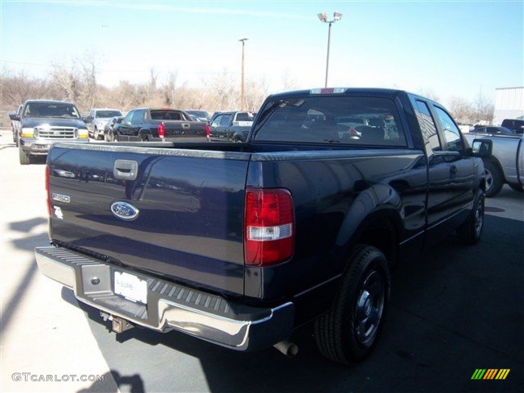 2005 F150 XLT SuperCab - True Blue Metallic / Medium Flint/Dark Flint Grey photo #6