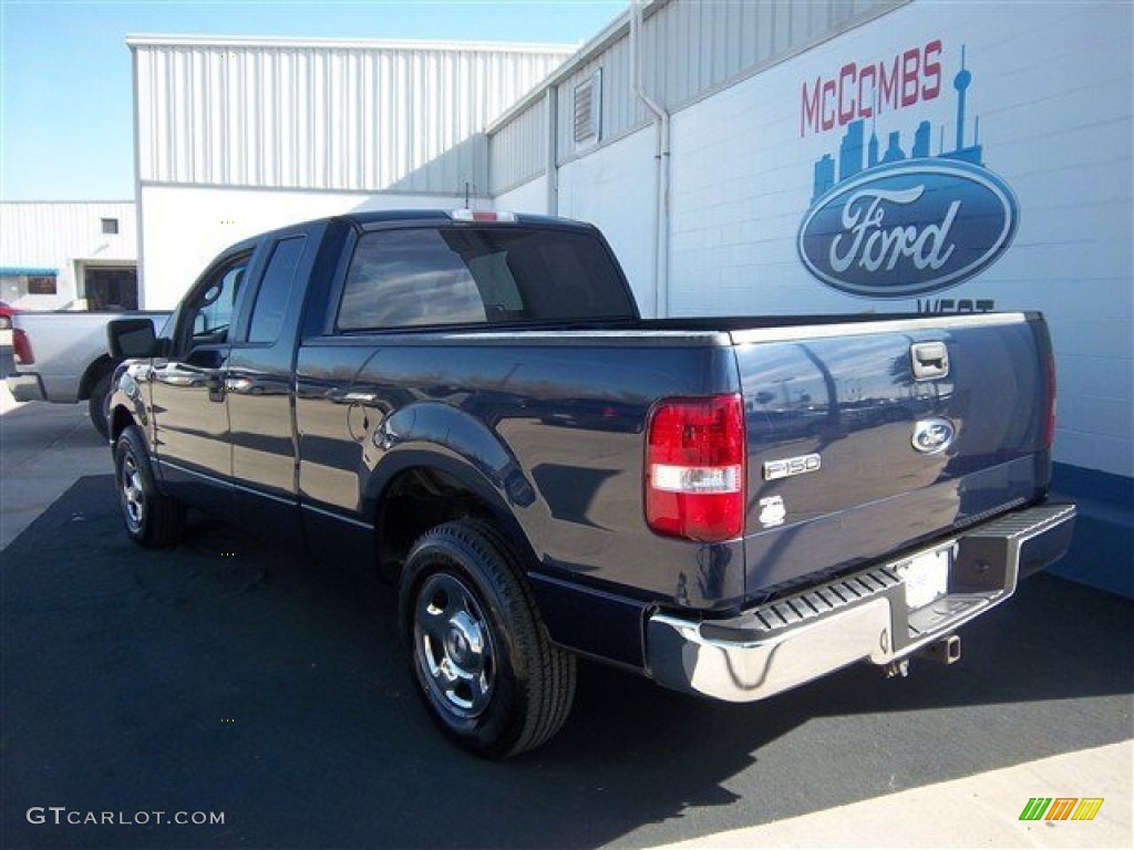 2005 F150 XLT SuperCab - True Blue Metallic / Medium Flint/Dark Flint Grey photo #8