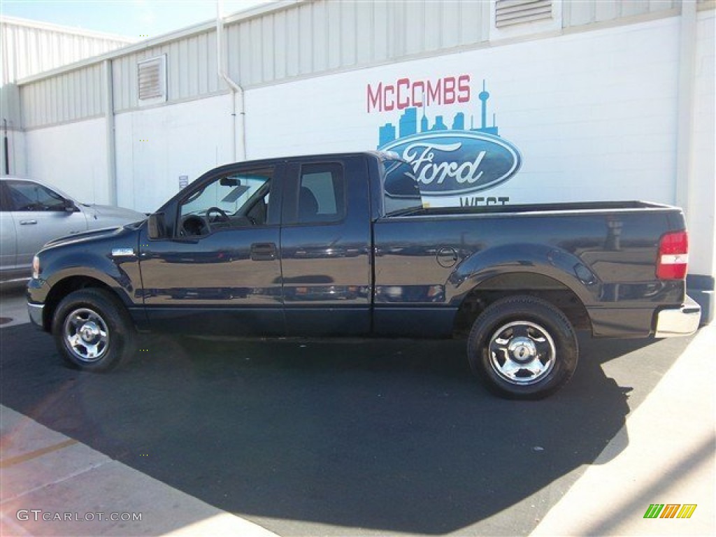 2005 F150 XLT SuperCab - True Blue Metallic / Medium Flint/Dark Flint Grey photo #9