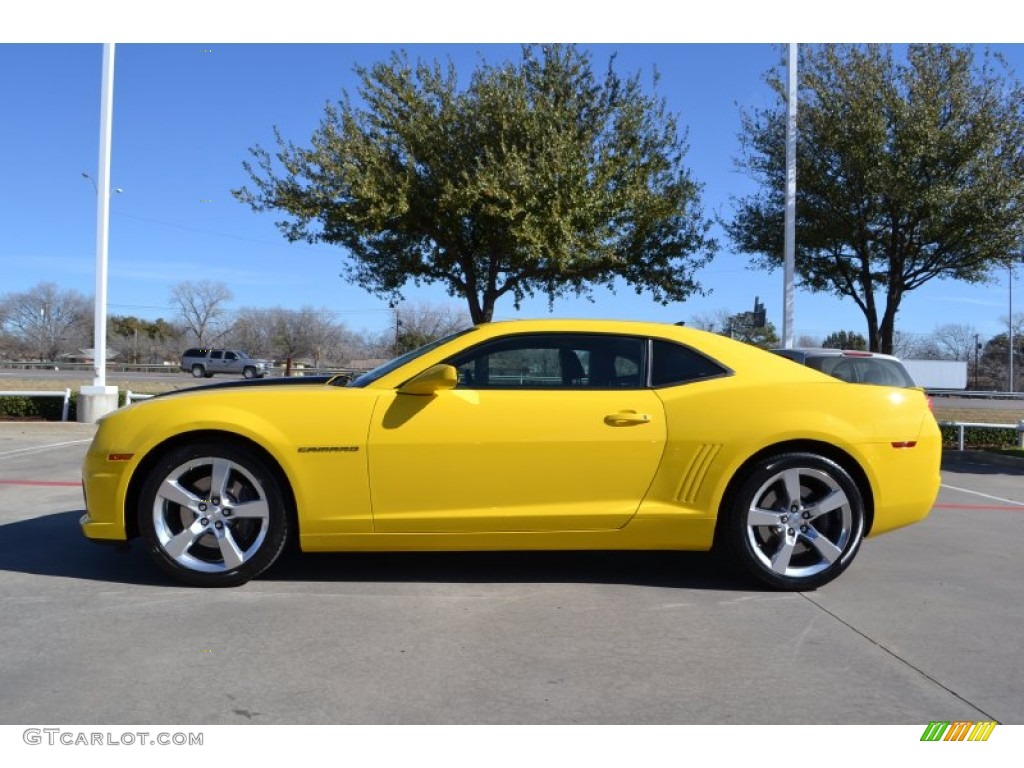 Rally Yellow 2010 Chevrolet Camaro SS/RS Coupe Exterior Photo #76755887