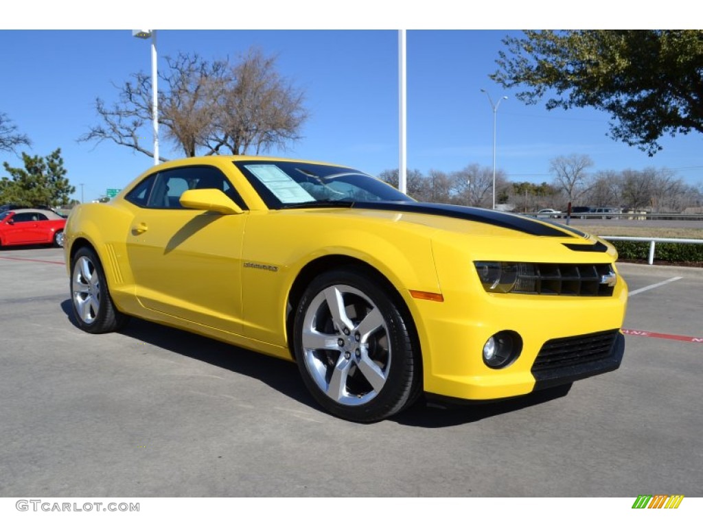 Rally Yellow 2010 Chevrolet Camaro SS/RS Coupe Exterior Photo #76756016