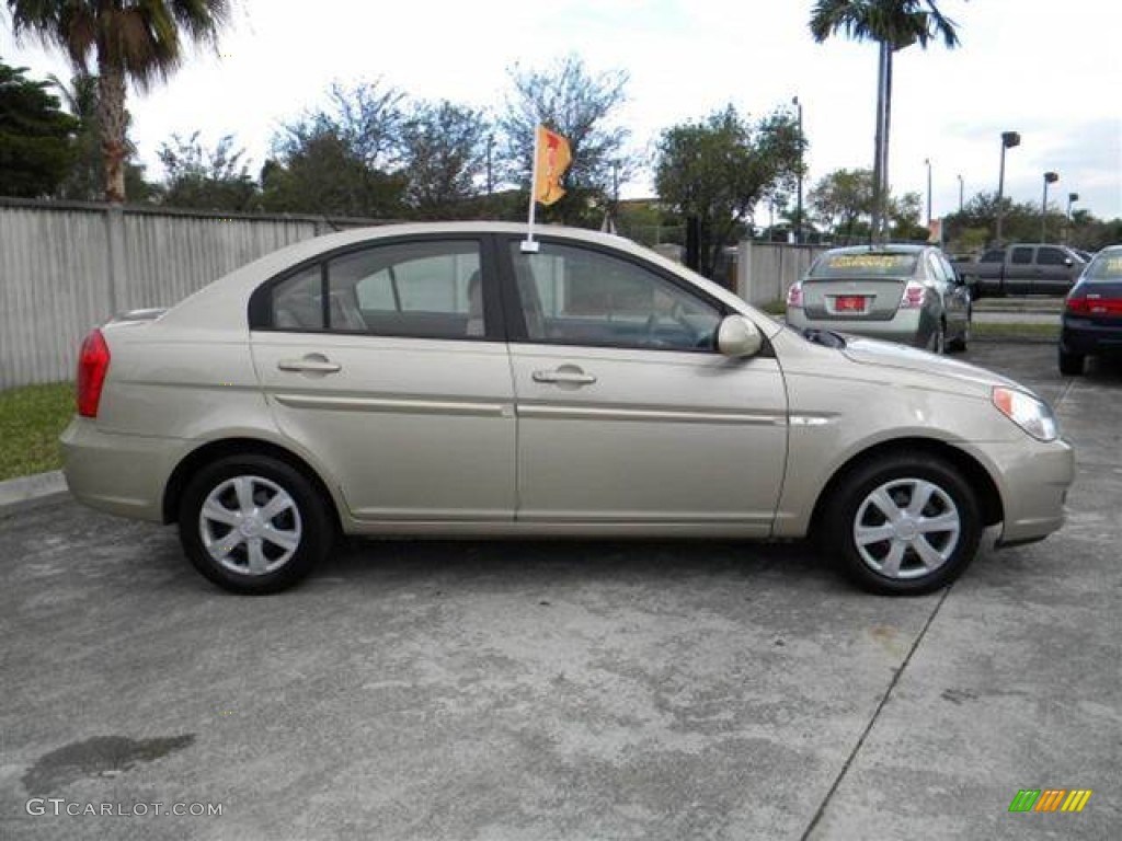 Sand Beige 2007 Hyundai Accent GLS Sedan Exterior Photo #76757807
