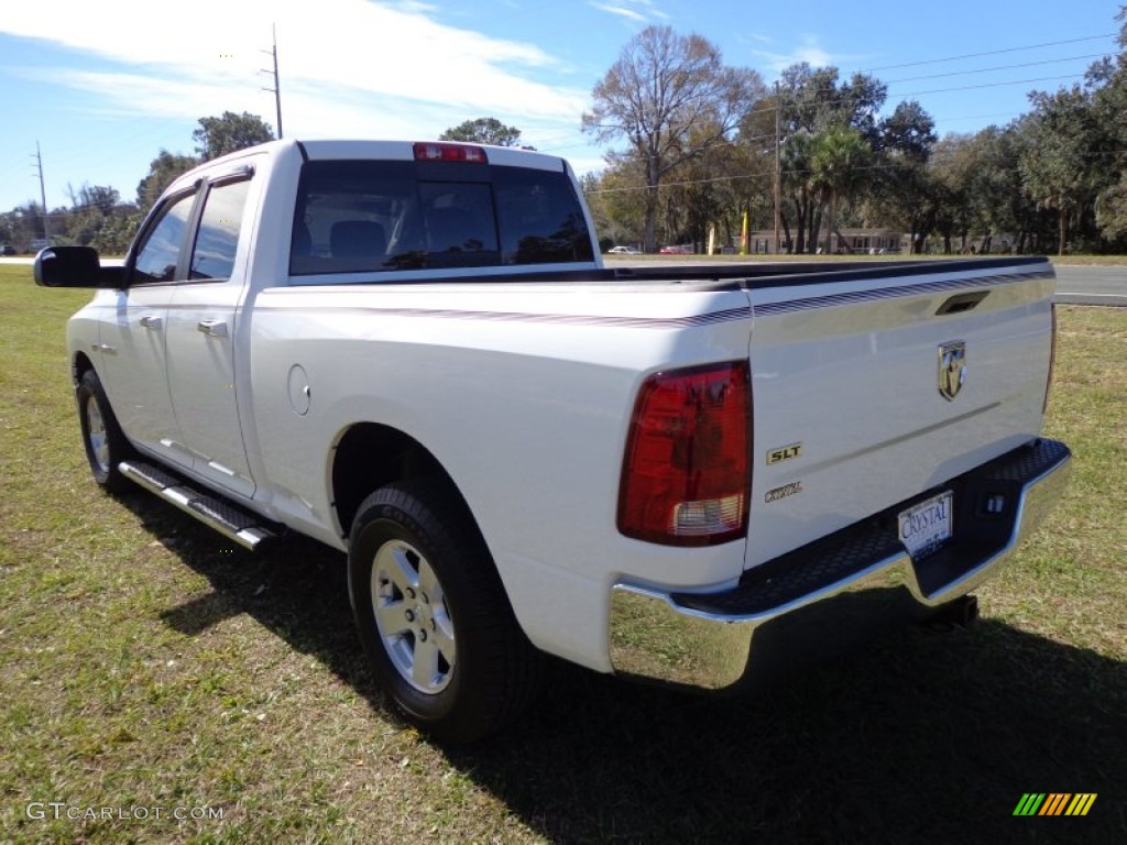 2010 Ram 1500 SLT Quad Cab - Stone White / Dark Slate/Medium Graystone photo #3