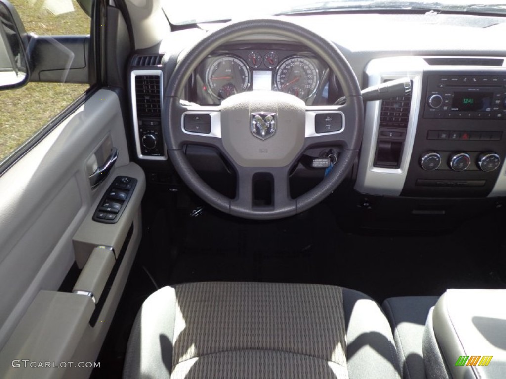 2010 Ram 1500 SLT Quad Cab - Stone White / Dark Slate/Medium Graystone photo #6