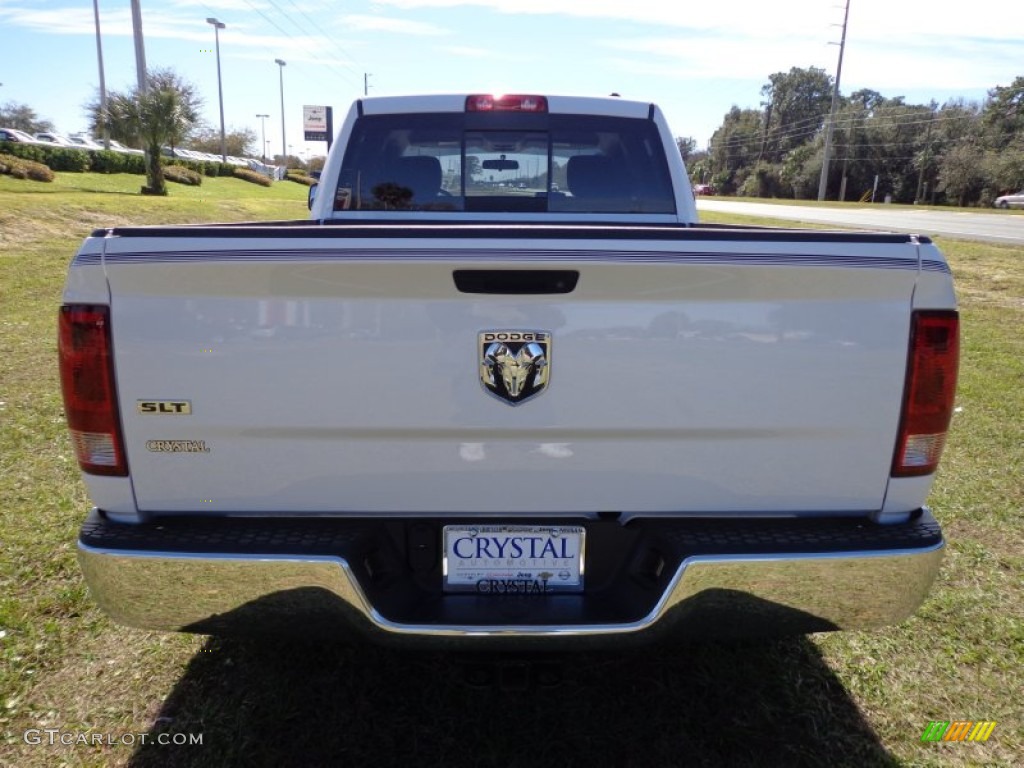 2010 Ram 1500 SLT Quad Cab - Stone White / Dark Slate/Medium Graystone photo #7