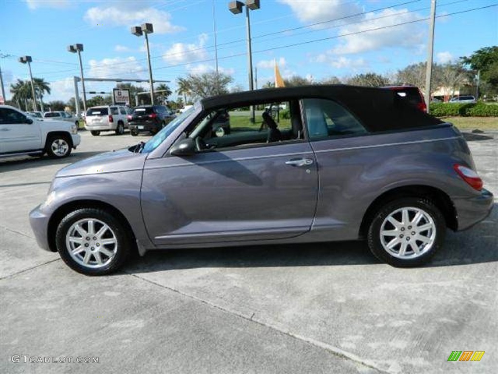 2007 PT Cruiser Convertible - Opal Gray Metallic / Pastel Slate Gray photo #6