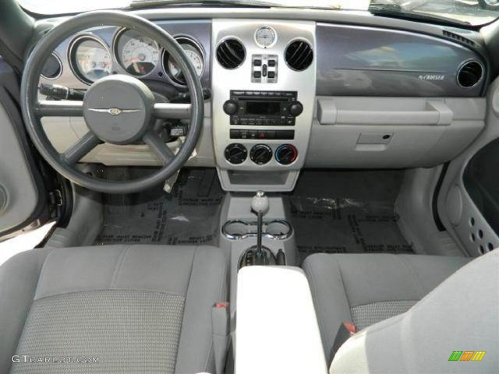 2007 Chrysler PT Cruiser Convertible Pastel Slate Gray Dashboard Photo #76758668