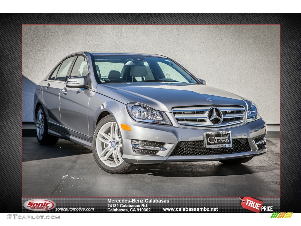 2013 C 250 Sport - Palladium Silver Metallic / Black photo #1