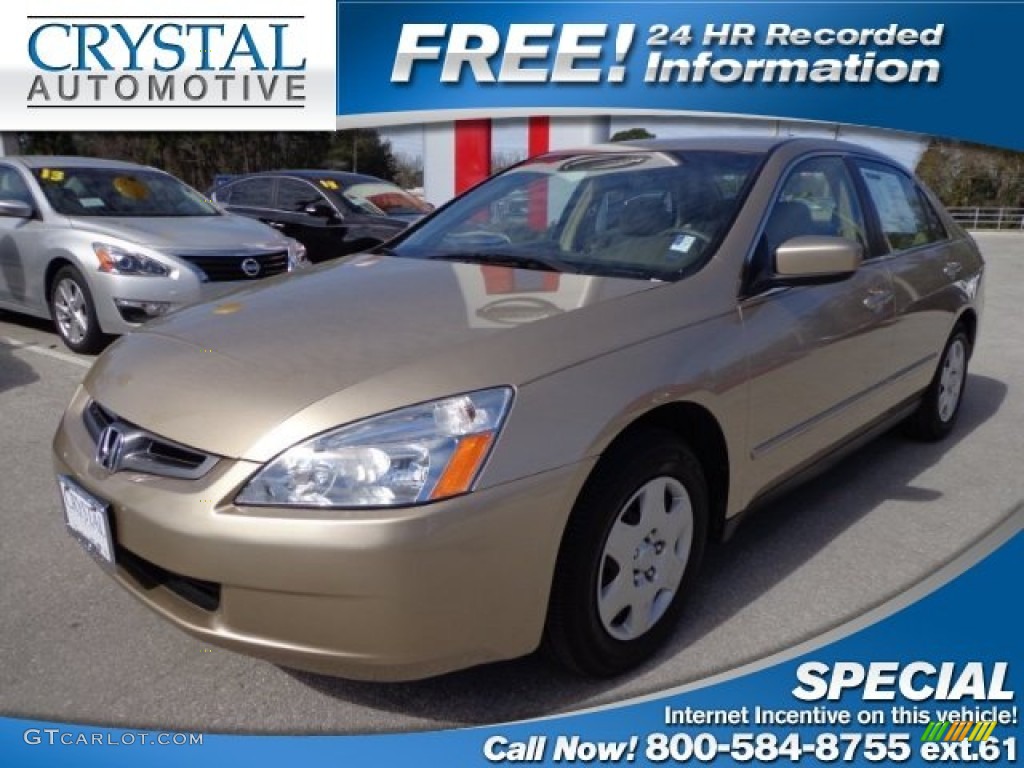 2005 Accord LX Sedan - Desert Mist Metallic / Ivory photo #1