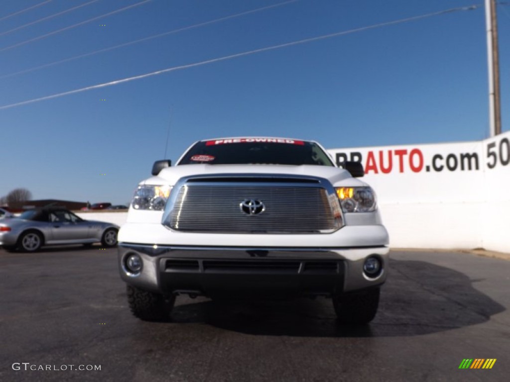 2011 Tundra TSS CrewMax - Super White / Graphite Gray photo #2